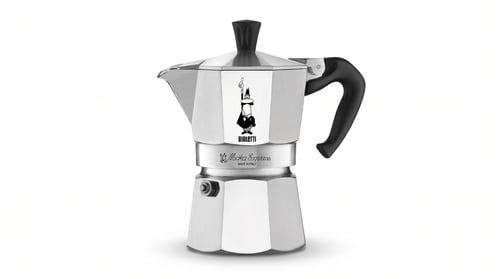 Bialetti Moka Express 2 Tassen  Aluminium poliert
