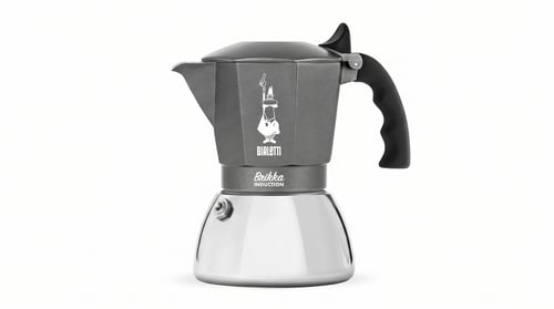 Bialetti Brikka Induction für 4 Tassen  Edelstahl, Induktion
