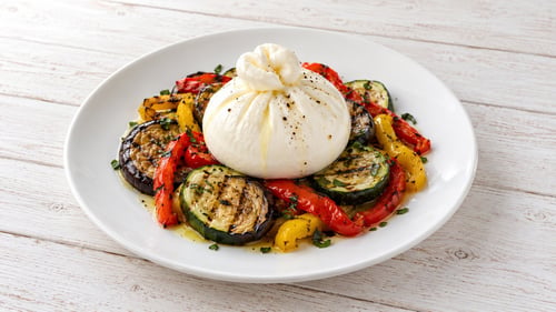 Burrata con Verdure grigliate