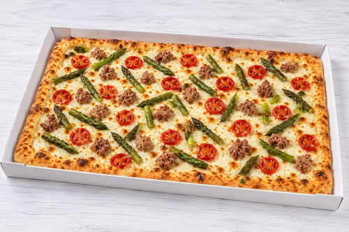 Pizza Salsiccia & Asparagi XXL