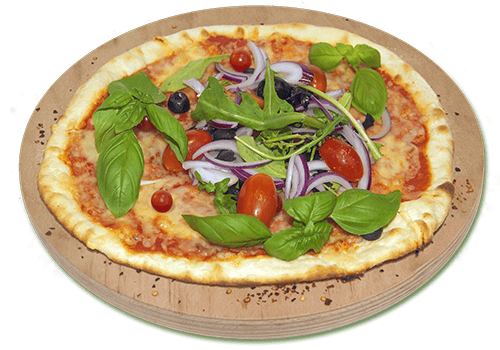 Pizza Rucola Basilikum