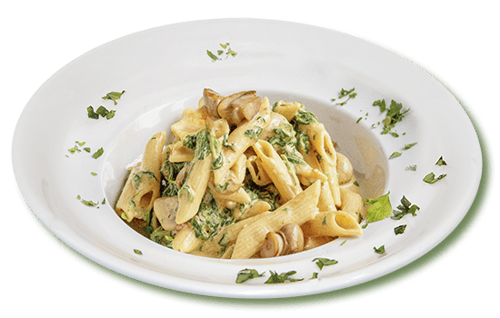 25. Pasta Curry Champignons