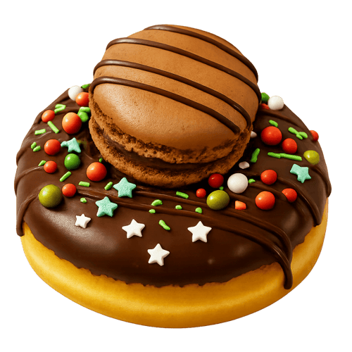 Merry Chocolate Macaron