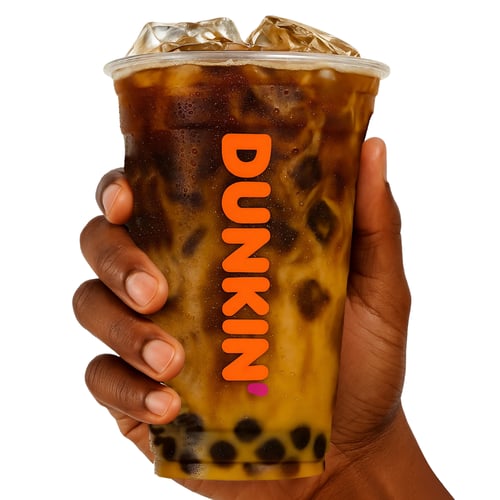 Large Iced Caramel Pearl Latte