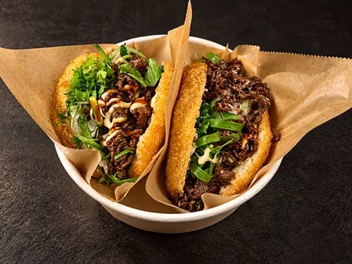 Crispy Bao Bun - Yakiniku Beef (2 Stück)