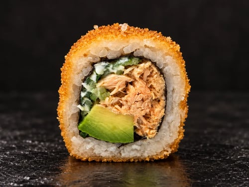 Spicy Crispy Sake Tartare Roll