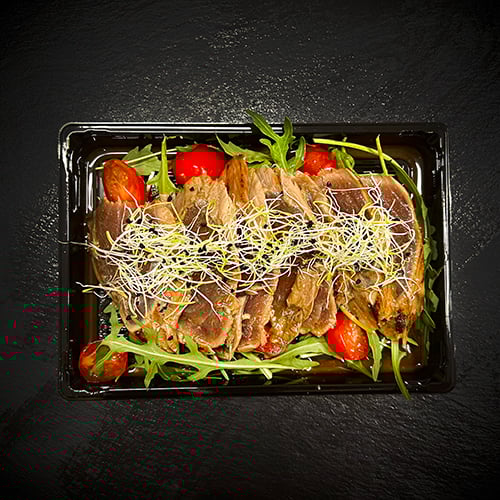 Tuna Tataki mit Wasabi & Citrus Dressing