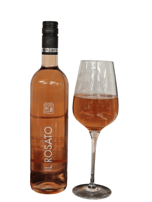 Flasche Rosé Wein 0,75l