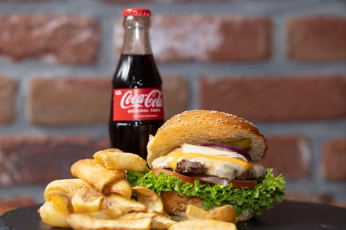 Triple Cheese Burger Menü