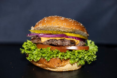 Cheese Burger Einzeln