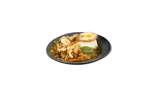 Phat Kaphrao mit Chicken