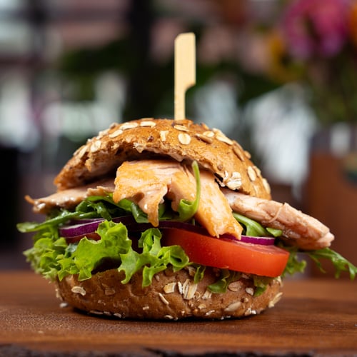 Lachsenroll Burger