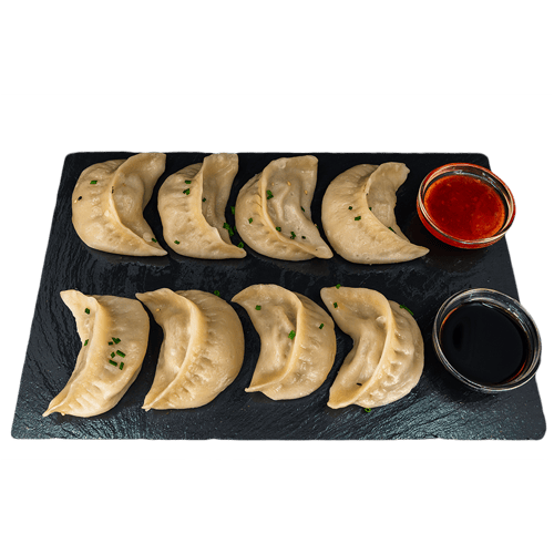 Momos in Sauce gedämpft (8 Stück)