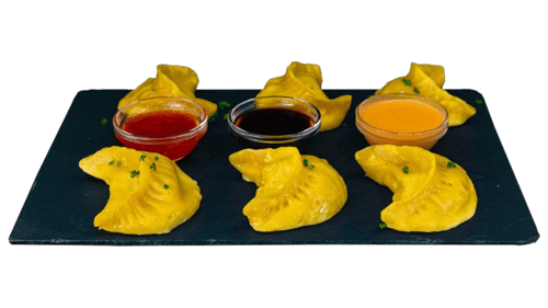 Cheese Momos gedämpft (8 Stück)