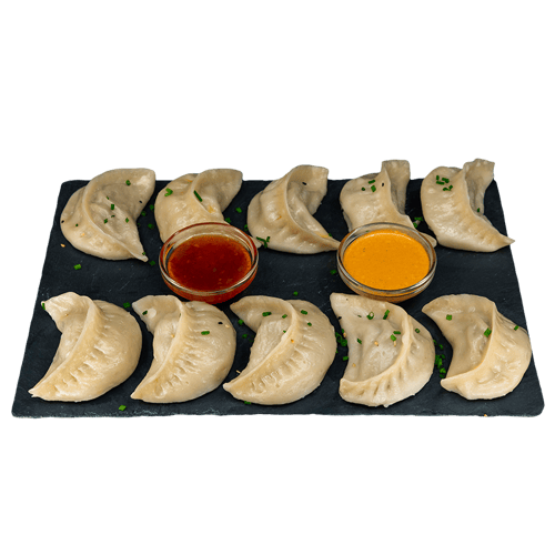 Momos in Sauce gedämpft (20 Stück)