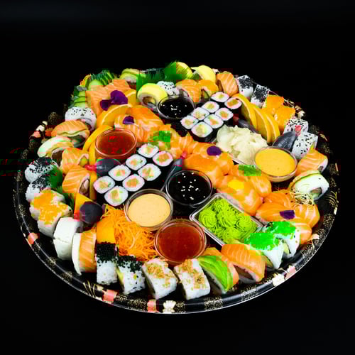 Sushi Mix Platte Lachs (60 Stück)