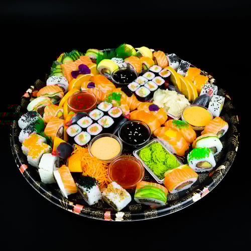 Sushi Mix Platte Lachs (55 Stück)