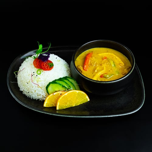 Erdnuss Curry Crevetten