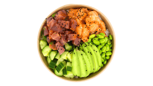 Lachs und Thunfisch Poke Bowl