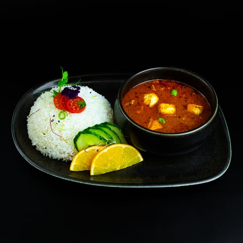 Paneer Erbsen Curry Masala