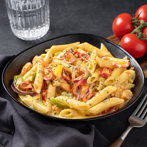 Pasta creamy vulcano