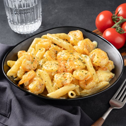 Pasta creamy scampi