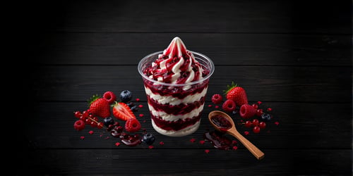 Sundae Rood Fruit