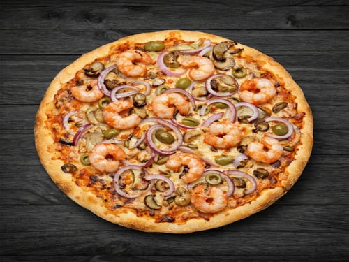 Pizza Garnalen