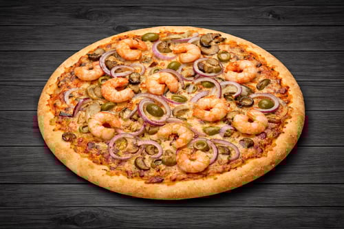 Pizza Garnalen