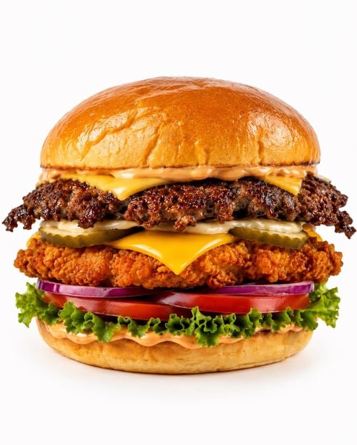Smashed Crunchy Chicken Burger Einzeln