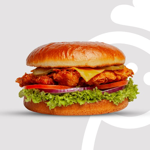 Crunchy Chicken Filet Burger Einzeln
