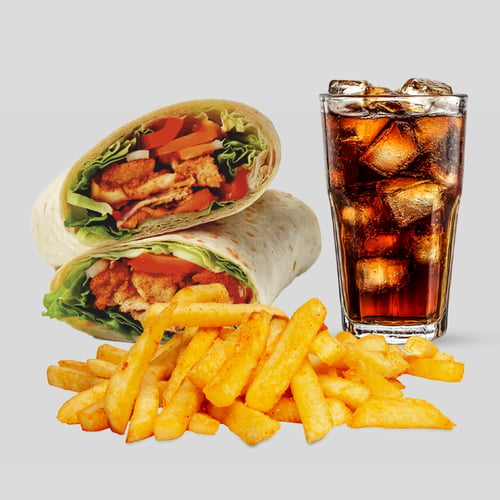 Piri Filet Wrap als Menü