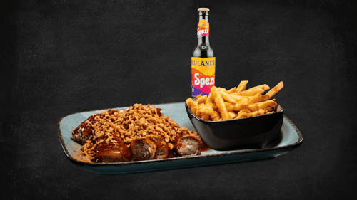 Currywurst Spezial (Scharf) Menü 