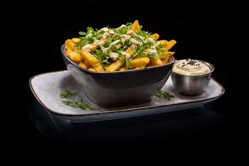 Pommes mit Rucola & Trüffel Mayo