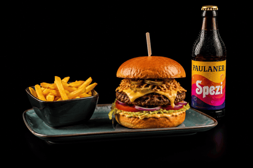 Chilli-Cheese Burger Menü