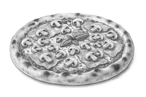 Pizza Prosciutto e Funghi ø 30cm
