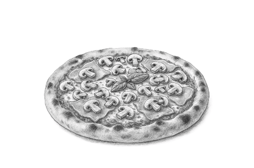 Pizza Prosciutto e Funghi ø 50cm