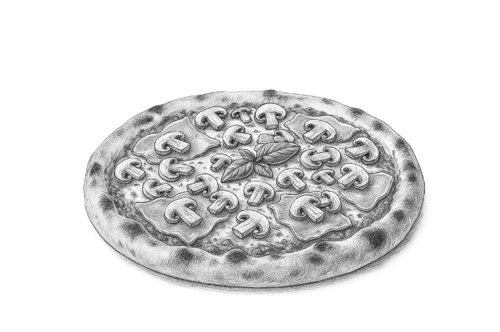 Pizza Prosciutto e Funghi ø 30cm