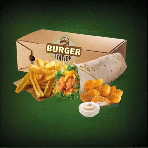 VEGA Crunchy chickenwrap MENUBOX DEAL