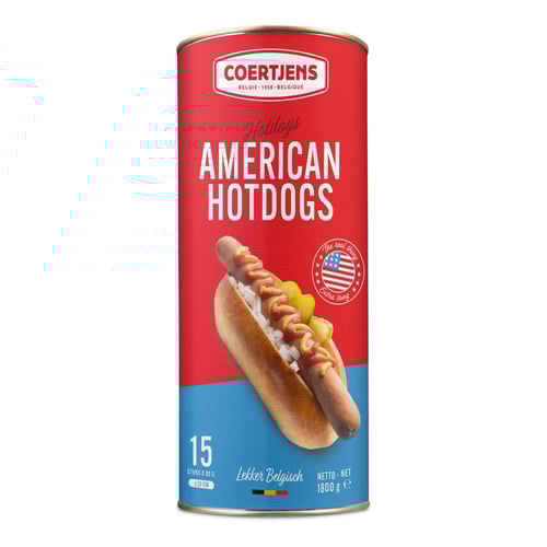 Coertjes American Hotdog blik 15 stuks