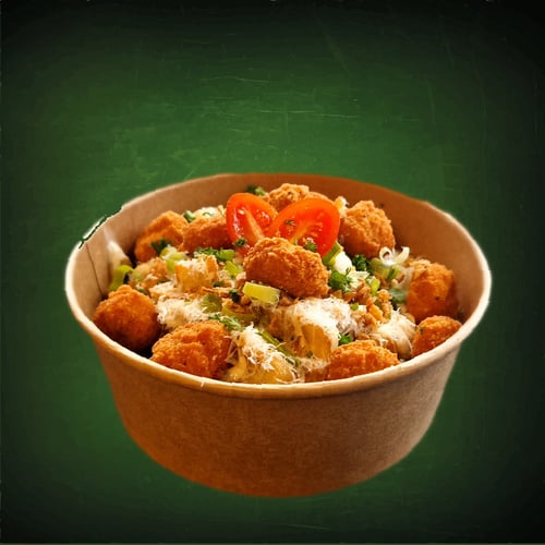 Chick'n poppers salade
