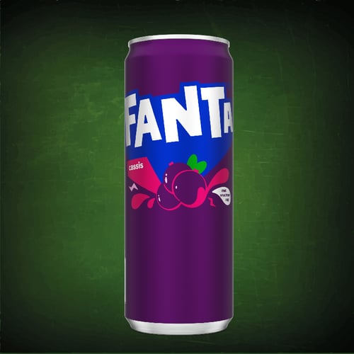 Fanta cassis blik