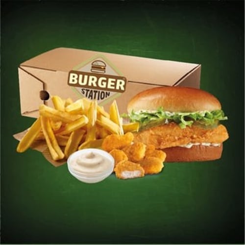 Alaska Fish burger MENUBOX DEAL!