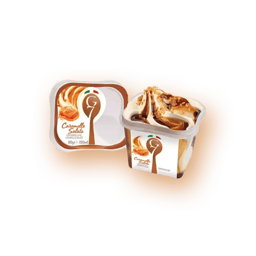 premium ice cup  salted caramel