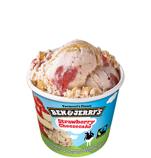 Ben en Jerry's strawberry cheesecake
