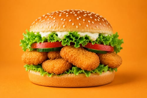 Nugget burger