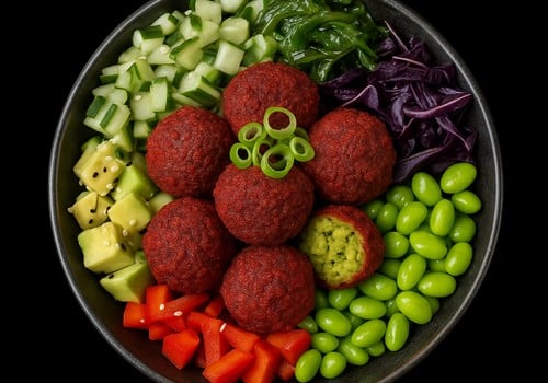 Poké Falafel Edamame Bowl