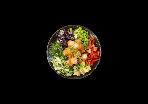 Poké Tempura Garnelen