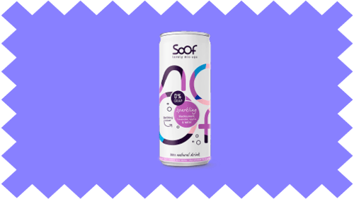 Soof Natural Drink Blackcurrant, lavender apple & Water (0% crap)