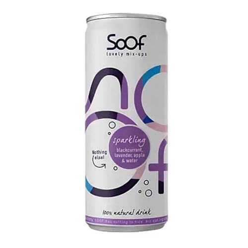 Soof Natural Drink Blackcurrant, lavender apple & Water (0% crap)